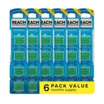 Reach Ultraclean Access Flosser Refill Heads 28 Mint Flavored Pack Of 6. Fixed Price $36.00.