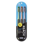 Reach Advanced Design Toothbrush With 1 Count (pack Of 3), Blue & Green. Fixed Price $11.18.