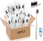 Uiifan 100 Sets Disposable Toothbrushes With Toothpaste Bulk Individually Wra.. Fixed Price $34.22.