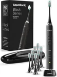 Aquasonic Black Series Electric Toothbrush Ada Whitening + 8 Heads Cases - New. Fixed Price $32.99.
