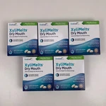 (5) Xylimelts Dry Mouth Discs Mild Mint 40CT 200 Tabs Oracoat Exp 10/2028. Fixed Price $43.87.