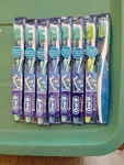 8 Piece Oral-b 3D White Advanced Toothbrush Soft Bristle With Polishing Cups. Fixed Price $14.99.