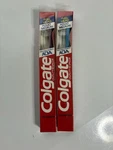 2-COLGATE Classic Head Toothbrush Blue & Purple Adult Great Movie Prop Retro Nos. Fixed Price $19.99.