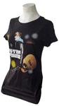 Alstyle Women's Justin Bieber With Guitar Black Short Sleeve Shirt Size Large. Fixed Price $19.99.