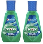 2PACK Crest Scope Outlast Mouthwash Rinse-bouche 5X Long Lasting Mint 16.9OZ Ea. Fixed Price $19.99.