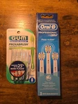 3 Oral-b Professional Dual Clean Floss Action Replacement Brush Heads Nos 2012. Fixed Price $18.99.