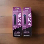 4 Brush Heads-reach Trios Sensitive Soft For Oral-b Black 2 Pack. Fixed Price $15.99.