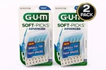 (2 Pack) Gum Soft Picks Advanced Dental 60CT Ea. W/ On The Go Case M4. Fixed Price $13.99.