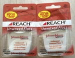Reach Floss Unwaxed Unflavored Lot Of 2 Nip 55 Yd Discontinued Johnson &. Fixed Price $34.95.
