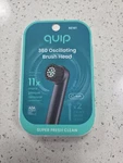 Quip 360 Oscillating Brush Replacement Heads Black 2-PACK Soft Bristles. Fixed Price $17.99.