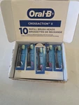 Oral-b Cross Action Replacement Electric Toothbrush Heads, 10-COUNT Black MN02. Fixed Price $29.79.