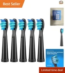 5 Durable Nylon Toothbrush Heads Fairywill Models - Comfortable Cleaning. Fixed Price $15.99.