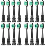 Lanveda Replacement Toothbrush Heads Compatible 16 Count (pack Of 1), Black. Fixed Price $20.31.