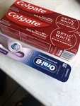 Colgate Optic White Toothpaste 6.0 With One Oral Toothbrush EXP4/2027. Fixed Price $18.99.