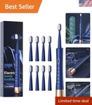 Waterproof Sonic Electric Toothbrush: 8 Heads And Ergonomic Design. Fixed Price $17.99.