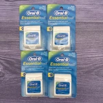 4 Lot Discontinued Oral-b Essential Waxed Floss Dental Mint 55 Yds Usa Nos. Fixed Price $74.99.