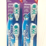 2 X Oral Cross Action Power Toothbrush Replacement Heads Soft Bristles New. Fixed Price $18.39.