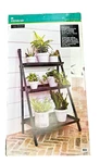Panacea 40IN Folding 3-TIER Narrow Step Ladder Plant Stand W/ Metal Trays. Fixed Price $124.99.