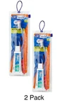 2 Pack Dr. Fresh Soft Toothbrushtravel Pouch Kit 0.85OZ Crest Toothpaste Camping. Fixed Price $7.99.