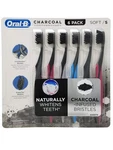 Oral-b Charcoal Toothbrush, Soft (pack 6) 90665236 0M008. Fixed Price $19.99.