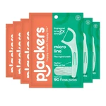 Dental Floss Picks Micro Line 90 Count Pack Of 6 Fresh Mint Plackers Fold-out. Fixed Price $46.99.