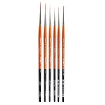 Kingart Radiant 6350 Series, Taklon Liner Set Pc.,artists Brushes. Fixed Price $27.64.