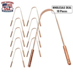 Pure Copper Tongue Scraper (10 Set) Ayurvedic Oral Hygiene Cleaner Tool.. Fixed Price $32.69.
