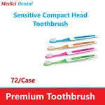 Dental Adult Patient Sensitive Compact Head Standart Toothbrushes, 72/BX. Fixed Price $49.95.