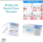 Bridgeaid Dental Threader Ortho Flossing Under Bridges & Braces, Upto 1000. Fixed Price $8.95.