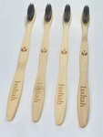 Isshah Go Gree! Biodegradable Toothbrush - 4 Pack Bamboo & Charcoal. Fixed Price $10.99.