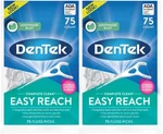 Dentek Floss Picks Complete Clean Back Teeth 75 Count (2 Pack). Fixed Price $10.79.