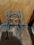 Panacea Cameo Black Metal Plant Holder Stand Deco Scrollwork Indoor/outdoor. Fixed Price $45.00.