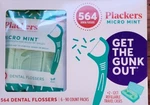 564 Count Plackers Micro Mint Dental Flossers Six (6)-90 Packs. Fixed Price $33.92.