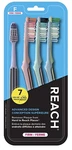 Reach 7-PACK Advanced Design Toothbrushes Firm Bristles For Hard Places. Fixed Price $18.00.