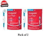 (2 Pack) Colgate Max Fresh Wisp Disposable Mini Toothbrush- Peppermint, 24 Count. Fixed Price $12.00.
