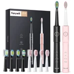 Fairywill Dual Electric Toothbrush Sonic Usb Recharge 5 Modes 8 Heads Set. Fixed Price $25.95.