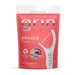 Grin Flosser, Picks Designed For Braces, 60 Count, Dental Flossers. Fixed Price $7.03.