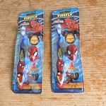 Firefly Marvel Spiderman Kids Child Toothbrush W/cap Soft Travel Kit Set 2. Fixed Price $15.99.