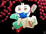 "dental Hygienist" Floss Toothbrush Paste Mardi Gras Bead Dentist (B761). Fixed Price $6.50.