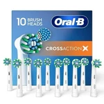 New Oral-b Crossaction X Replacement Brush Heads 10 Sealed. Fixed Price $24.90.