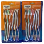 Lot 2 - Equate Soft Toothbrushes 6 Pack Contoured Bristles & Ergonomic Grip. Fixed Price $11.99.