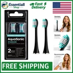 Compatible Genuine Brushes For Aquasonic - 2 Pack Of Standard Replacement Heads. Fixed Price $17.09.