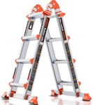 Ladder, Frame Step Extension, 14 Ft Anti-slip Multi Position & Storag. Fixed Price $308.37.