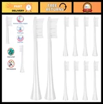 10 Replacement Heads For Electric Toothbrush, Fits Boka 2.0 & 3.0, Wh. Fixed Price $45.99.