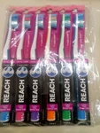 Lot 6 Professional Reach Total Care Floss Clean Toothbrush Soft Blue Pink Green. Fixed Price $17.99.