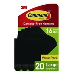 Command Picture Hanging Strip Pairs, Holds 3.75 Lb, Large: 0.75X0.65", 20/PACK. Fixed Price $24.47.
