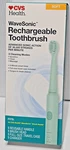 Cvs Health Wavesonic Rechargeable Toothbrush Soft W/ Three Cleaning Modes - New. Fixed Price $15.49.