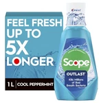 Mouthwash Crest Scope Outlast Long Lasting Peppermint 1L B019FGCOW6. Fixed Price $20.00.