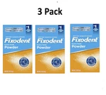 3 Pack Fixodent Extra Hold Denture Adhesive Powder, 2.7 Oz. Fixed Price $15.83.