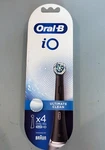 New Oral-b Io Ultimate Clean Replacement Brush Head Black 4 Pack. Fixed Price $23.99.